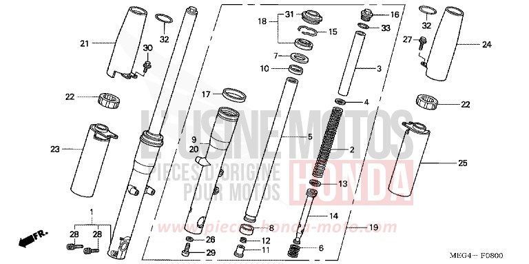 GABEL, VORNE von Shadow Aero CANDY BLAZE ORANGE (YR196BB) von 2006